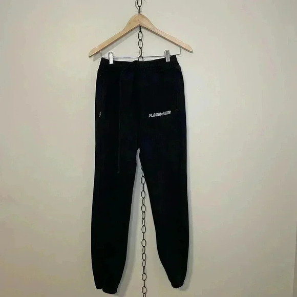 Places +  Faces Embroidered Spellout Sweat Pants - Picture 1 of 5